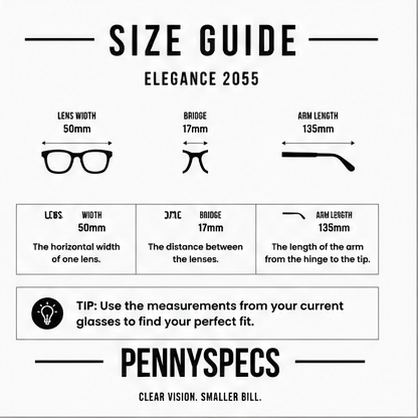Elegance 2055 Gold Rectangle Glasses - image 9
