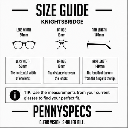 Knightsbridge Blue Black Round Prescription Glasses - image 9