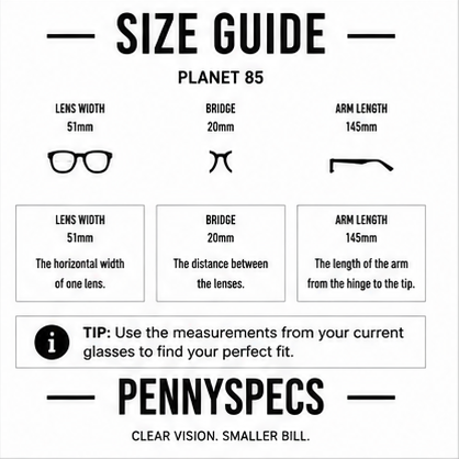 Planet 85 Black Square Prescription Glasses - image 9