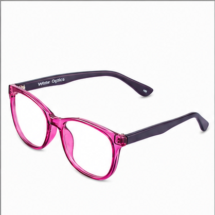 Camden Purple Round Prescription Glasses - image 1