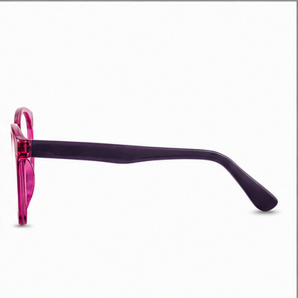 Camden Purple Round Prescription Glasses - image 3