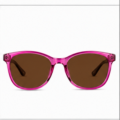 Camden Purple Round Prescription Glasses - image 6