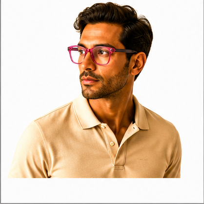 Camden Purple Round Prescription Glasses - image 7