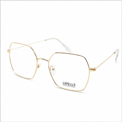 Capello Cap10 Gold Geometric Prescription Glasses - image 1