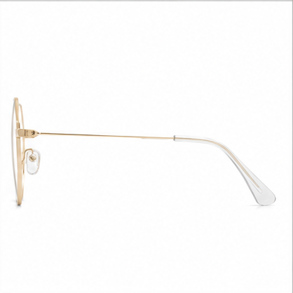 Capello Cap11 Gold Geometric Prescription Glasses - image 3