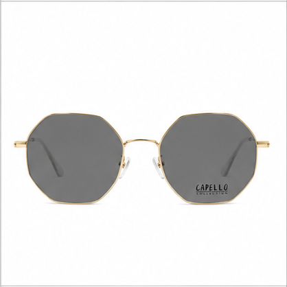 Capello Cap11 Gold Geometric Prescription Glasses - image 4
