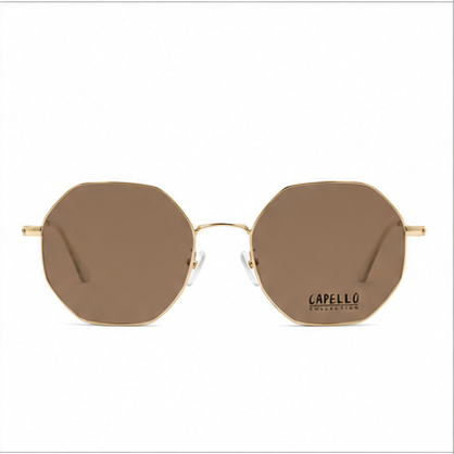 Capello Cap11 Gold Geometric Prescription Glasses - image 6
