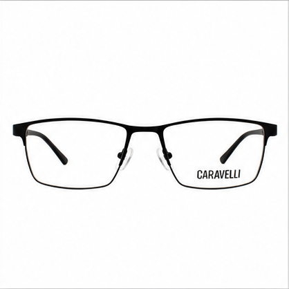 Caravelli 215 Matt Black Rectangle Prescription Glasses - image 2