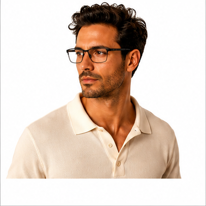 Caravelli 215 Matt Black Rectangle Prescription Glasses - image 7