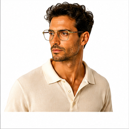 Caravelli 228 Matt Gold Round Prescription Glasses - image 7
