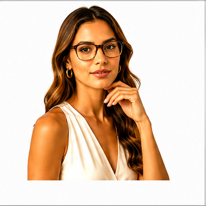 Chelsea Tortoise Rectangle Prescription Glasses - image 8