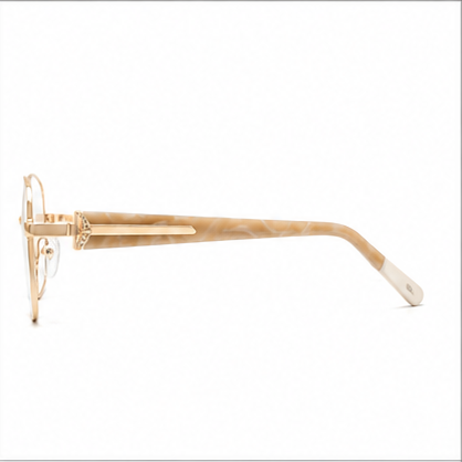 Elegance 2044 Gold Rectangle Glasses - image 3