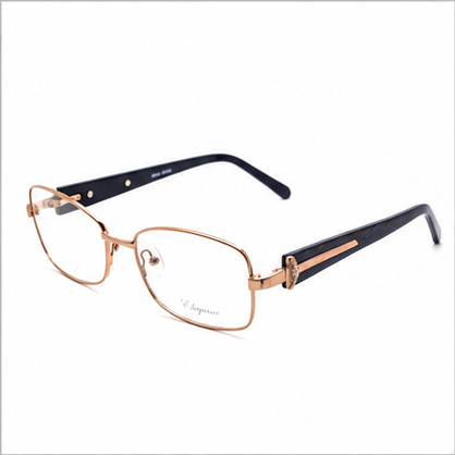 Elegance 2044 Brown Rectangle Glasses - image 1