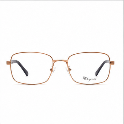 Elegance 2044 Brown Rectangle Glasses - image 2