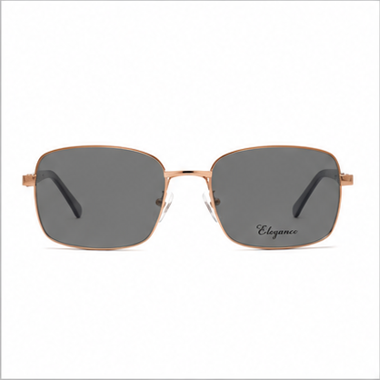 Elegance 2044 Brown Rectangle Glasses - image 4