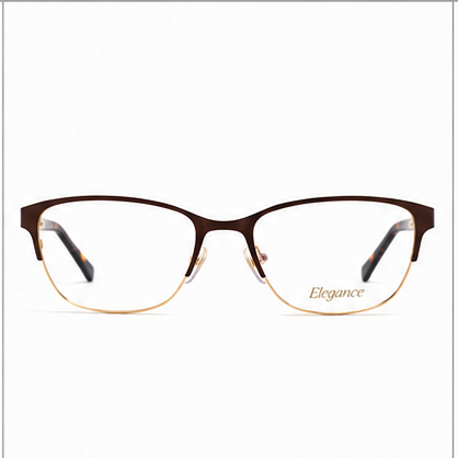 Elegance 2050 Brown Round Glasses - image 2
