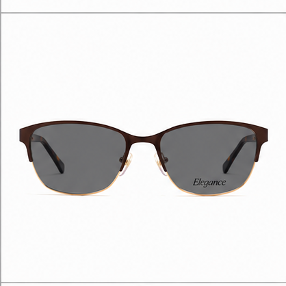 Elegance 2050 Brown Round Glasses - image 4