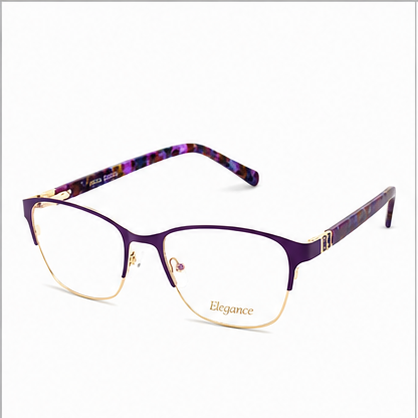 Elegance 2050 Purple Round Glasses - image 1