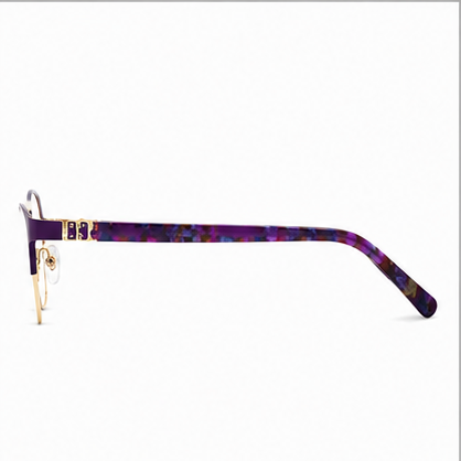 Elegance 2050 Purple Round Glasses - image 3