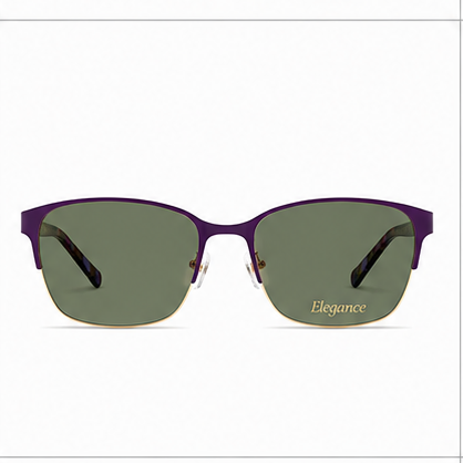 Elegance 2050 Purple Round Glasses - image 5