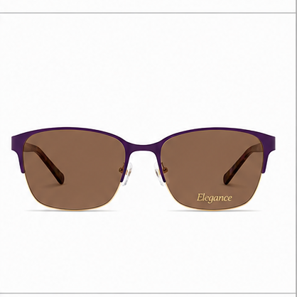 Elegance 2050 Purple Round Glasses - image 6