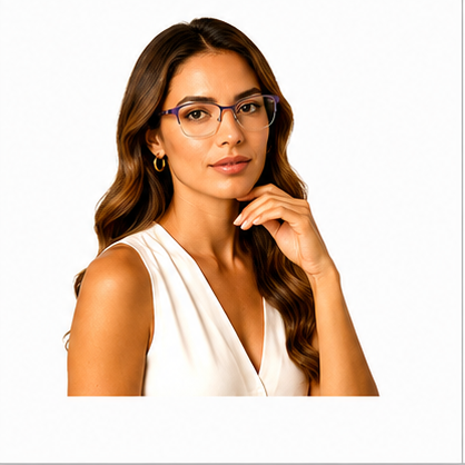 Elegance 2050 Purple Round Glasses - image 8