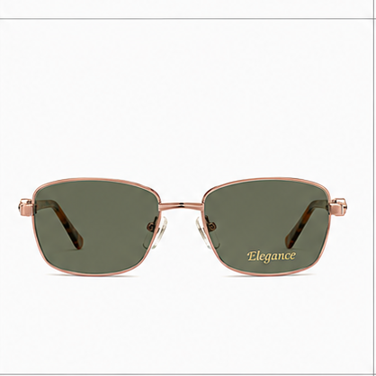 Elegance 2054 Gold Rectangle Glasses - image 5