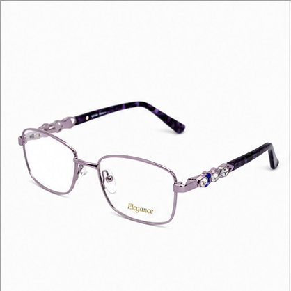 Elegance 2054 Lilac Rectangle Glasses - image 1