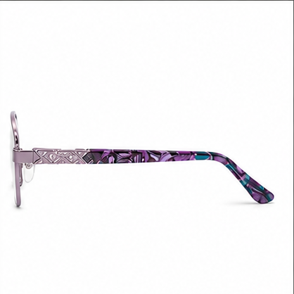 Elegance 2055 Lilac Rectangle Glasses - image 3