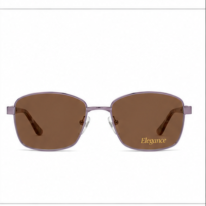 Elegance 2055 Lilac Rectangle Glasses - image 6