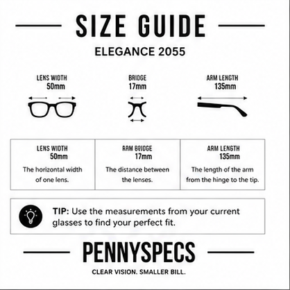 Elegance 2055 Lilac Rectangle Glasses - image 9