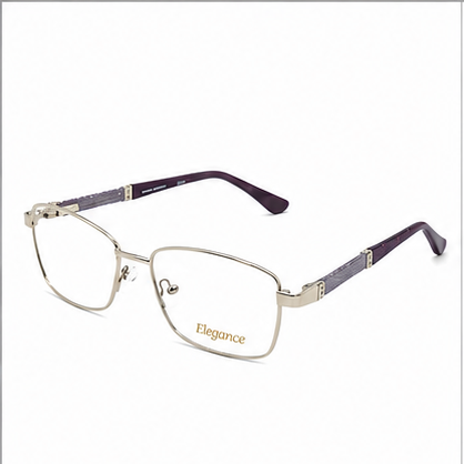 Elegance 2062 Gold Pearl Rectangle Glasses - image 1