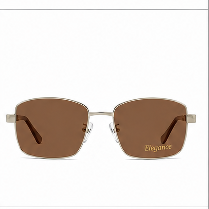 Elegance 2062 Gold Pearl Rectangle Glasses - image 6