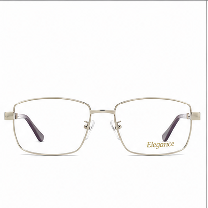 Elegance 2062 Gold Purple Rectangle Glasses - image 2