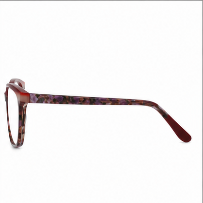 Infusion Ciderfire Burgundy Mix Round Prescription Glasses - image 3