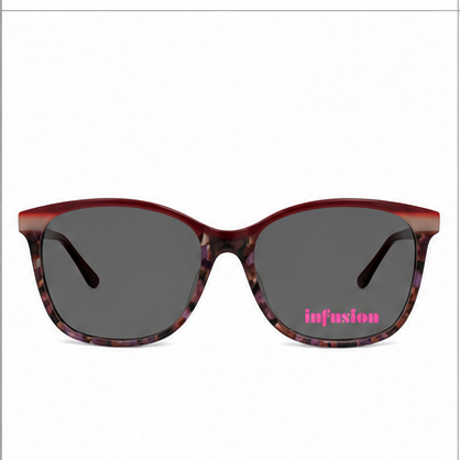 Infusion Ciderfire Burgundy Mix Round Prescription Glasses - image 4