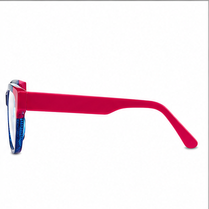 Infusion Salamango Navy Red Round Prescription Glasses - image 3