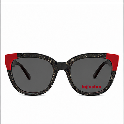 Infusion Salamango Black Red Round Prescription Glasses - image 4