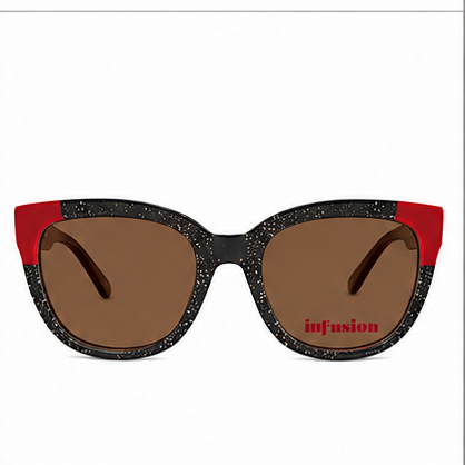 Infusion Salamango Black Red Round Prescription Glasses - image 6