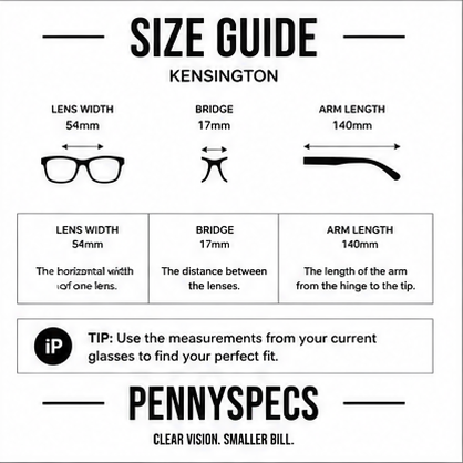 Kensington Black Rectangle Prescription Glasses - image 9