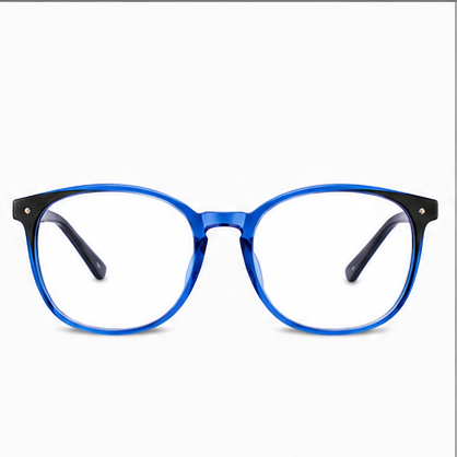 Knightsbridge Blue Black Round Prescription Glasses - image 2