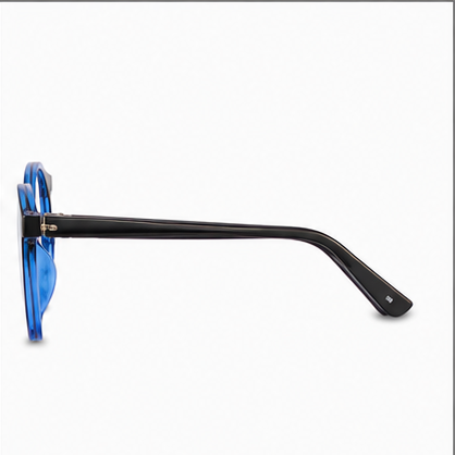 Knightsbridge Blue Black Round Prescription Glasses - image 3