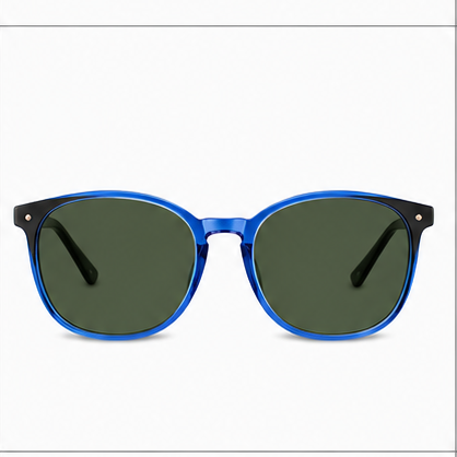 Knightsbridge Blue Black Round Prescription Glasses - image 5