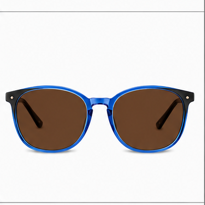 Knightsbridge Blue Black Round Prescription Glasses - image 6