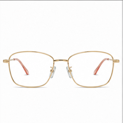 Mayfair Rose Gold Rectangle Prescription Glasses - image 2