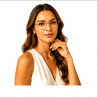 Mayfair Rose Gold Rectangle Prescription Glasses - image 8