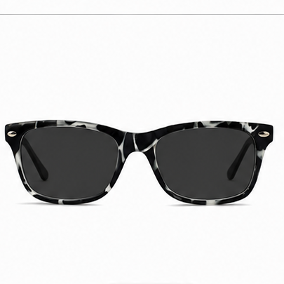 Planet 47 Black Mottle Rectangle Prescription Glasses - image 4