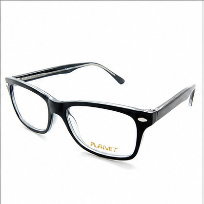 Planet 47 Black Rectangle Prescription Glasses - image 1