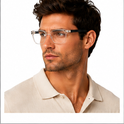 Planet 47 Crystal Black Rectangle Prescription Glasses - image 7