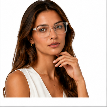 Planet 47 Crystal Black Rectangle Prescription Glasses - image 8
